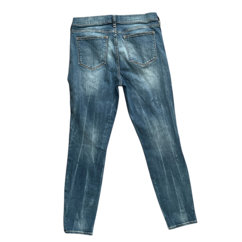 J. Crew Stretch Skinny Stretch Jeans Size 31 Womens Blue Denim Distressed E7486 - Picture 3 of 4